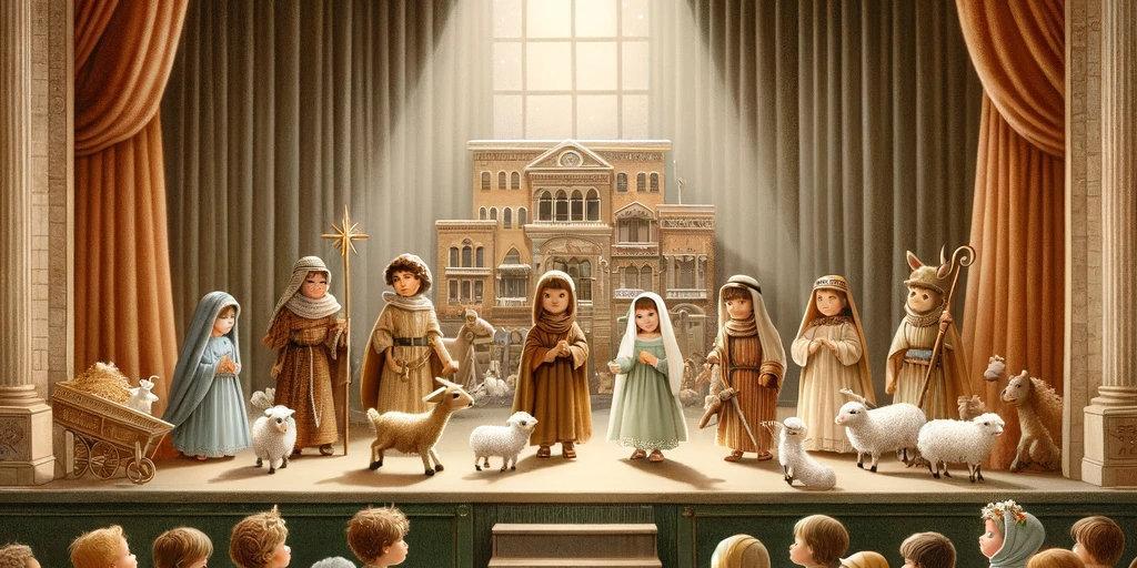 Krippenspiel (c) Bild: Christian Schmitt In: Pfarrbriefservice.de Krippenspiel