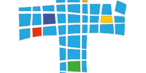 Man sieht ein blaues Kreuz - zusammengesetzt aus Mosaiken (c) Pfarrei St. Josef Man sieht ein blaues Kreuz - zusammengesetzt aus Mosaiken