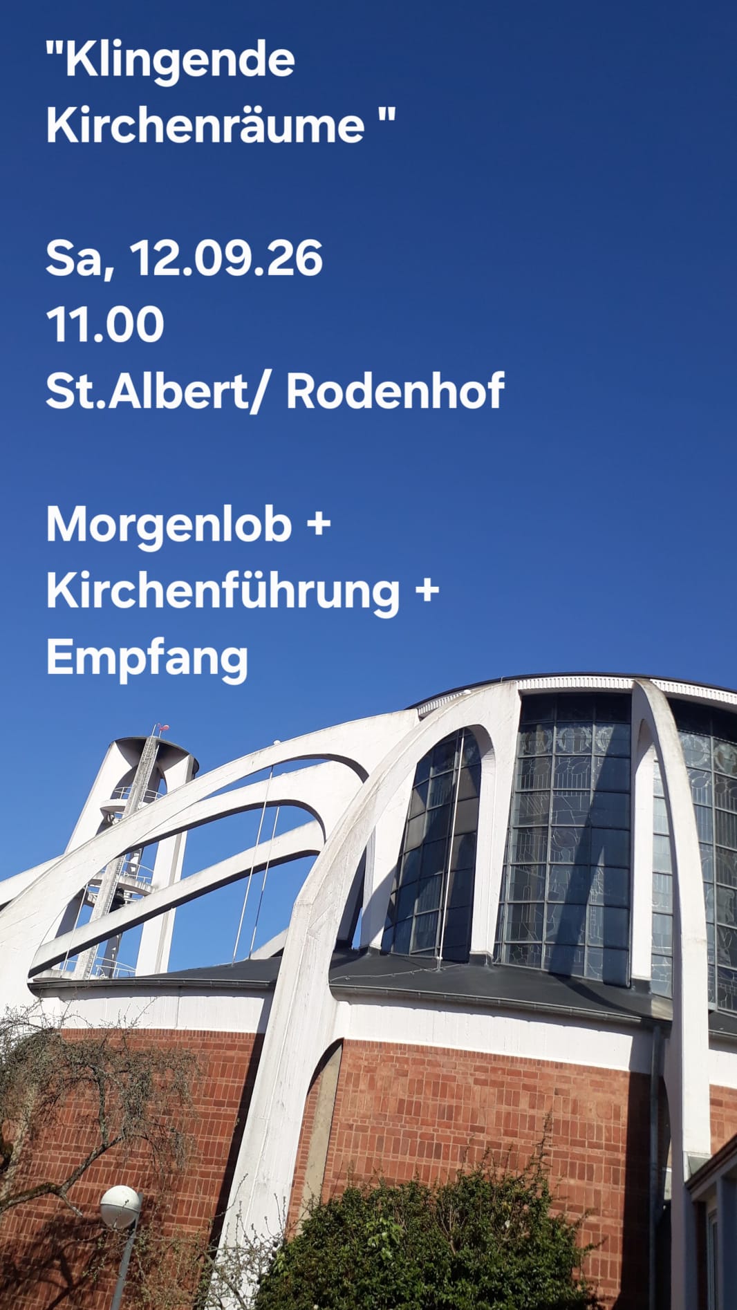 Morgenlob mit Kirchenführung und Empfang in St. Albert