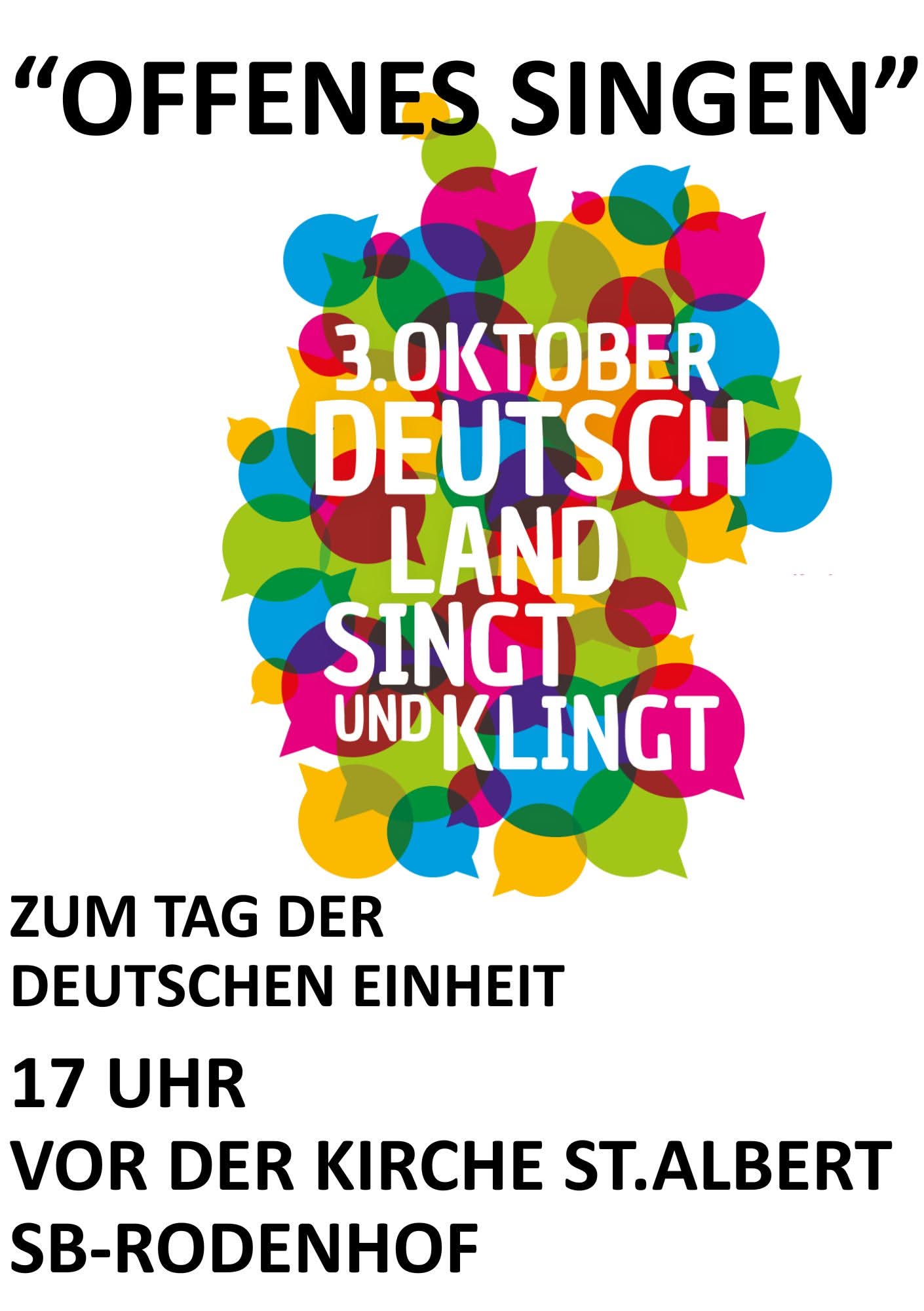 Offenes Singen zum Tag der Deutschen Einheit 2026